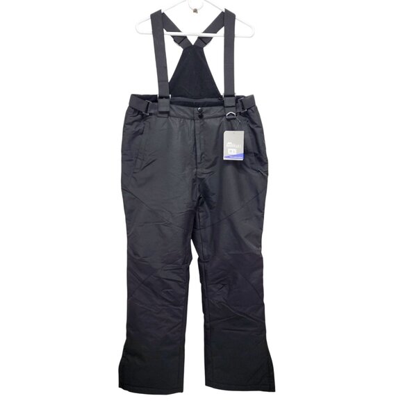 Rivyelele Black Waterproof Windproof Snow Pants Adjustable Straps Size L New - Picture 1 of 16